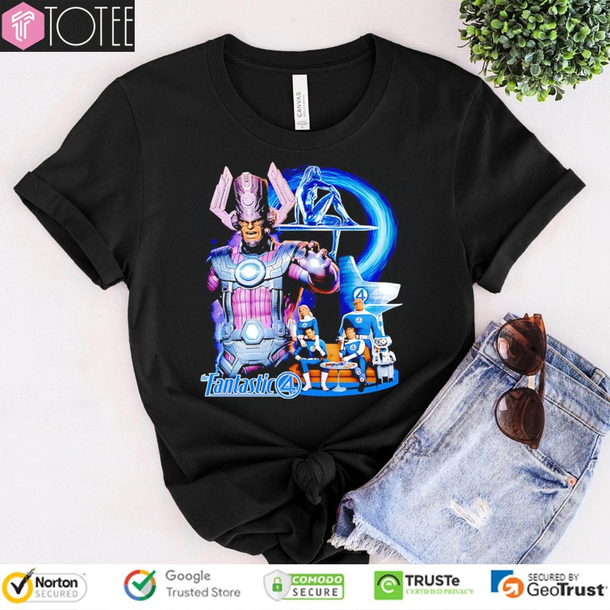 The Fantastic 4 Silver Surfer And Galactus T-shirt