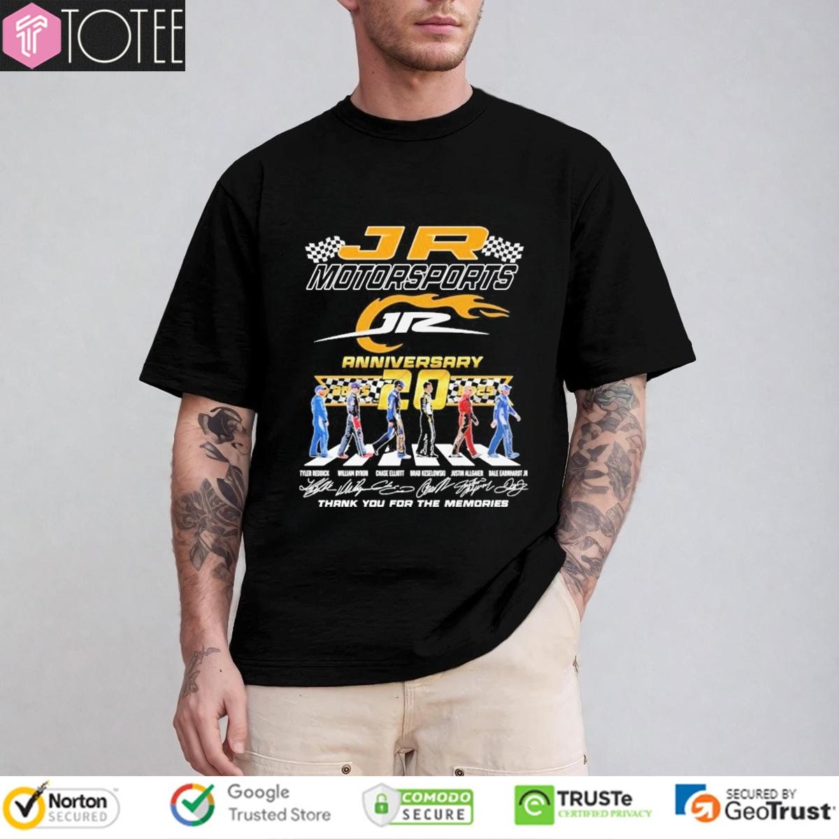 20Th Anniversary 2005-2025 Jr Motorsports Abbey Road Signatures T-shirt