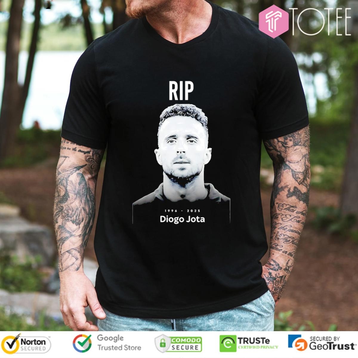 Rip Diogo Jota 1996-2025 Liverpool Fc T-shirt