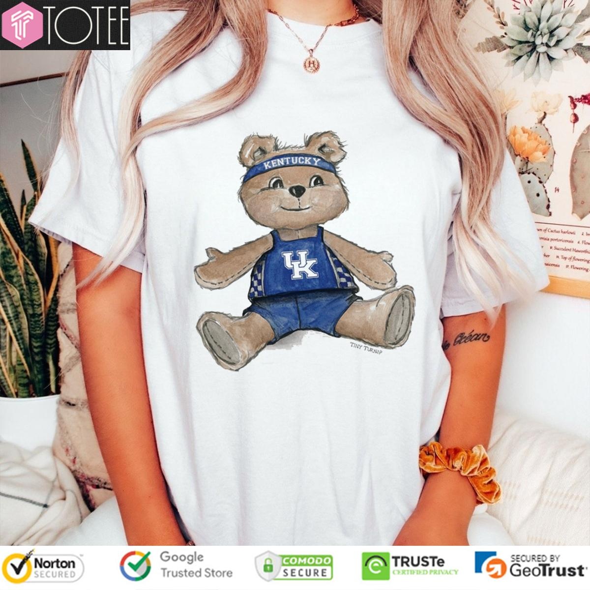 Tiny Turnip Teddy Bear X Kentucky Wildcats Basketball T-shirt