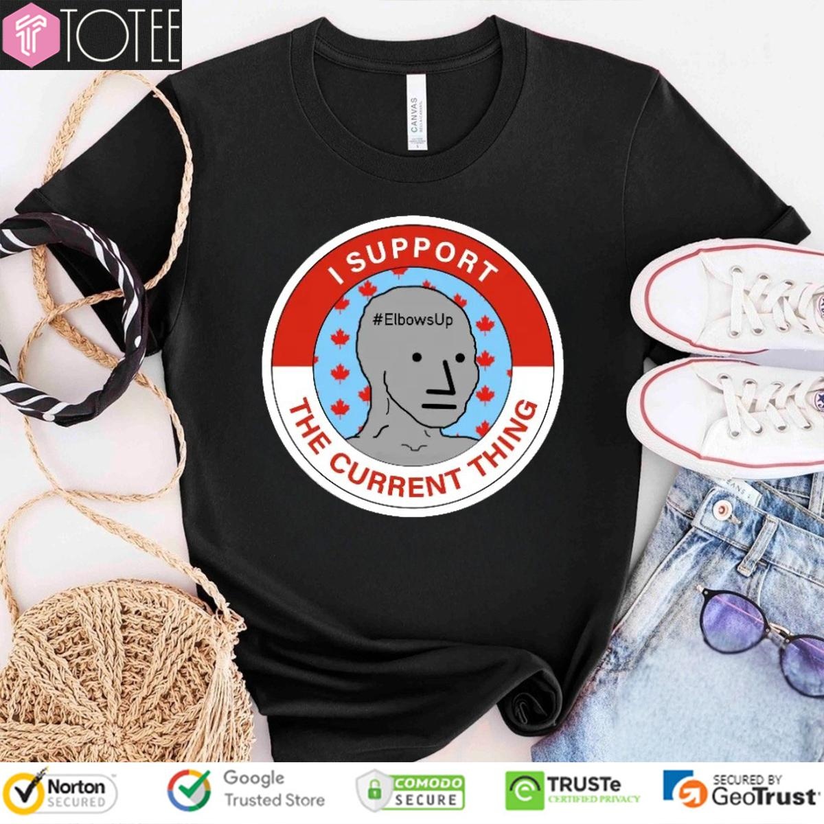 I Support The Current Thing Elbowsup T-shirt